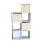 White Colonial 6-cell storage cube