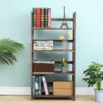 Hickory 4 Layers Folding Bookshelf