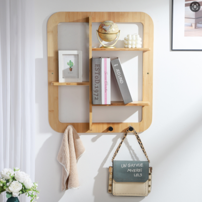 Fiji wall rack, natural bamboo